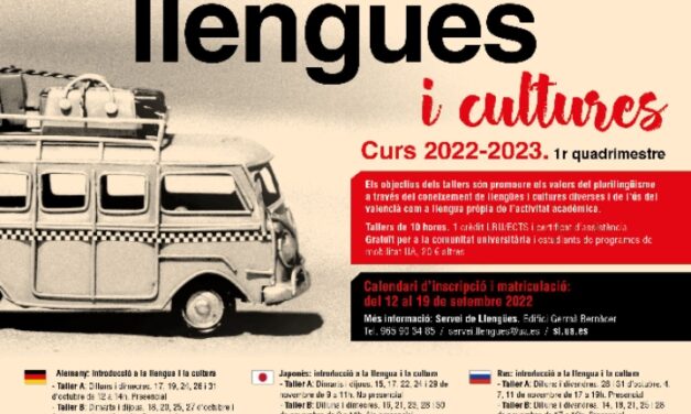 Abierto el plazo de matrícula de los Talleres de Lenguas y Culturas de la UA