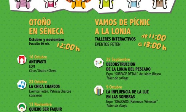 La concejalía de Cultura de Alicante vuelve a apostar por el programa «Domingos en familia»