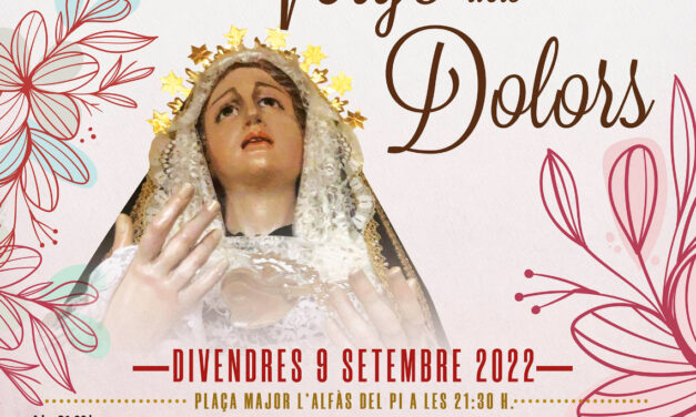 La noche del viernes 9 de septiembre se cantan Les Copletes a la Verge dels Dolors en l’Alfàs