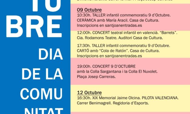 Sant Joan commemora el 9 d’octubre