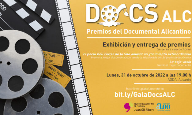 El ADDA acoge este lunes la entrega de premios Docs Alicante 2022 a los dos documentales ganadores