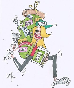 Rosa Cuadrado y su nuevo libro “En cualquier otra parte“. Viñeta #39 de Luis Antonio Mac-Beath, Luant