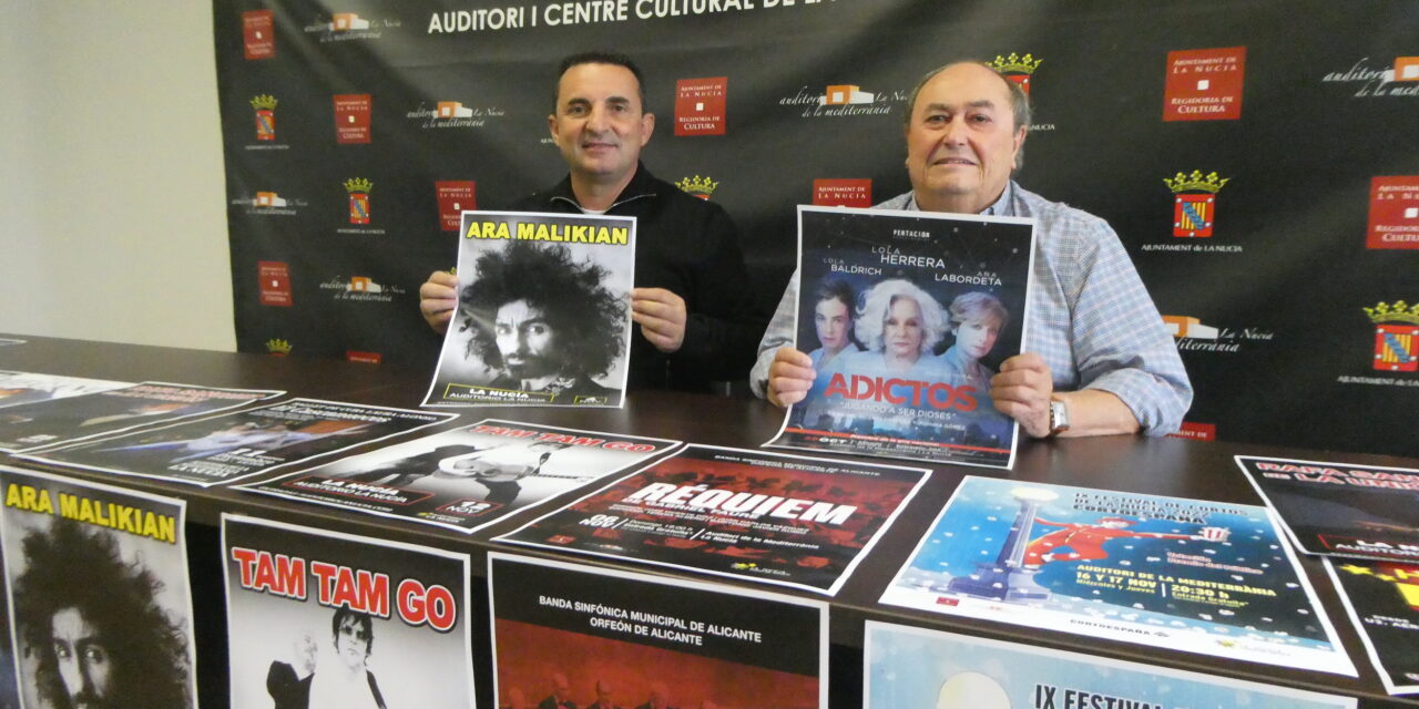 Lola Herrera, Ara Malikian, La Bien Querida y Los Secretos en l’Auditori de La Nucía