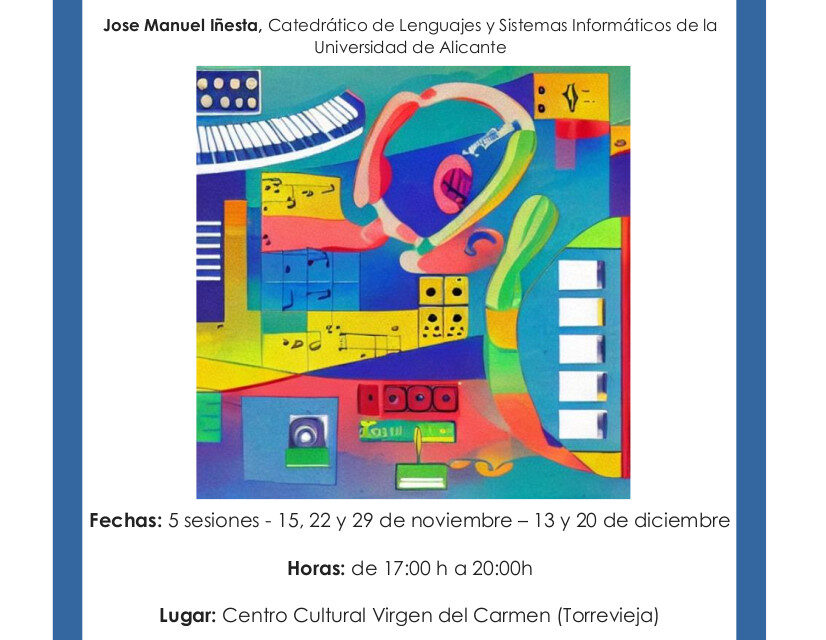 La UA organitza un nou curs d’Intel·ligència Artificial aplicada a la música a la Seu de Torrevella