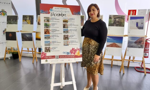 María García presenta les rutes programades per la Regidoria de Turisme d’Oriola per al mes de desembre