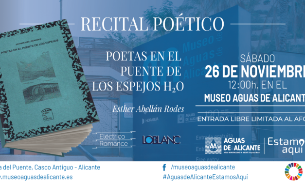 Recital de poesía sobre agua y medioambiente en el Museo de Aguas de Alicante
