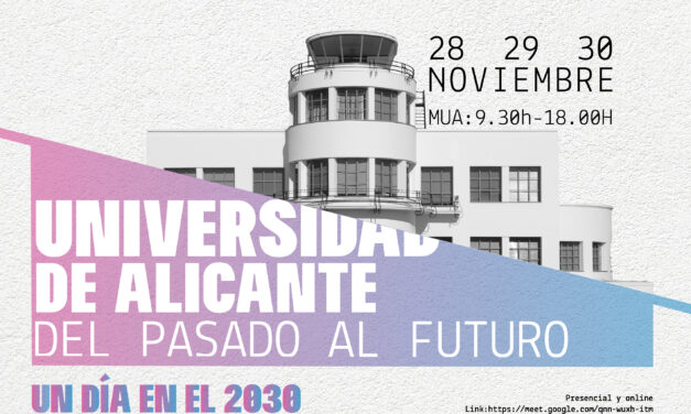 La Cátedra de Arquitectura Sostenible de la Universidad de Alicante organiza las jornadas “Del pasado al futuro: un día en el 2030”