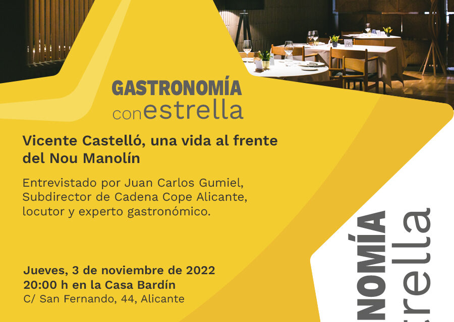 Vicente Castelló repasa la historia del restaurante ‘Nou Manolín’ en una nueva charla del Instituto Juan Gil-Albert