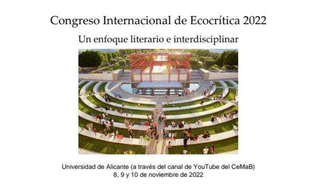 La UA organiza un Congreso Internacional de Ecocrítica al estudio de la Literatura