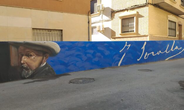 Villena s’avança al ‘Any Sorolla 2023’ que commemora el centenari de la seua mort amb un mural exterior en honor al pintor valencià