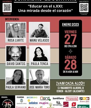 El col·legi José Arnauda d’Alcoi organitza unes Jornades Educatives amb ponències dels grans referents de l’educació del nostre país