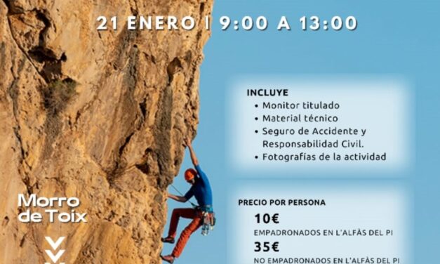 L’Alfàs lanza un nuevo taller de iniciación a la escalada para jóvenes