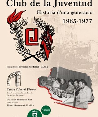 Una exposició sobre “El Club de la Joventut” repassa la història d’aquest emblemàtic col·lectiu dels anys 60 i 70 a Petrer