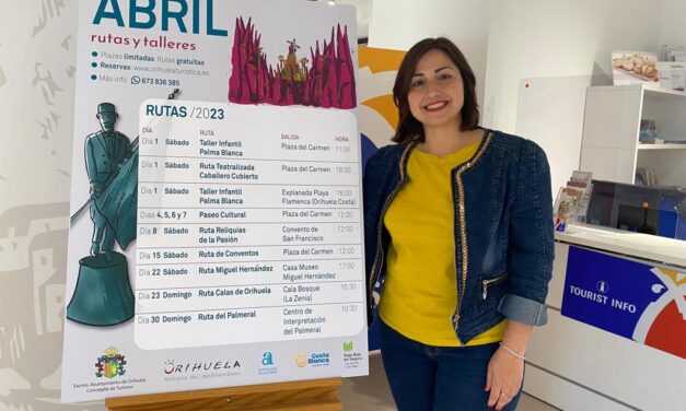 Turismo de Orihuela organiza rutas turísticas para abril en torno a la Semana Santa