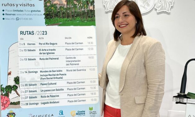 Salzillo, naturaleza y patrimonio histórico-artístico centran las rutas programadas por Turismo para el mes de mayo en Orihuela