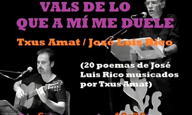 Este sábado el músico Txus Amat y el poeta José Luis Rico ofreceráb un recital de poesía en la Casa Museo Miguel Hernández