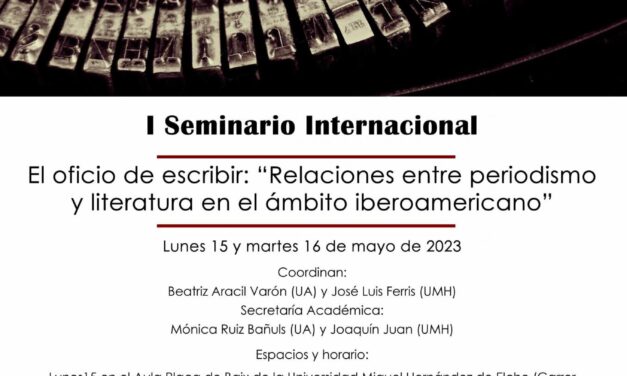 La UA i la UMH coorganitzen el I Seminari sobre l’Ofici d’Escriure