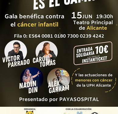 L’Associació Charlie es presenta aquest dijous en el Teatre Principal d’Alacant amb una gala benèfica de comèdia