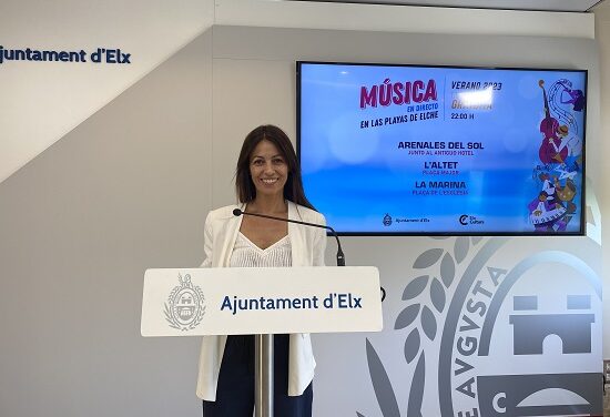 La concejalía de Cultura de Elche presenta la programación de conciertos en las playas del 14 de julio al 26 de agosto