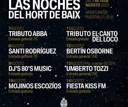 Tornen les Nits del Hort de Baix a Elx