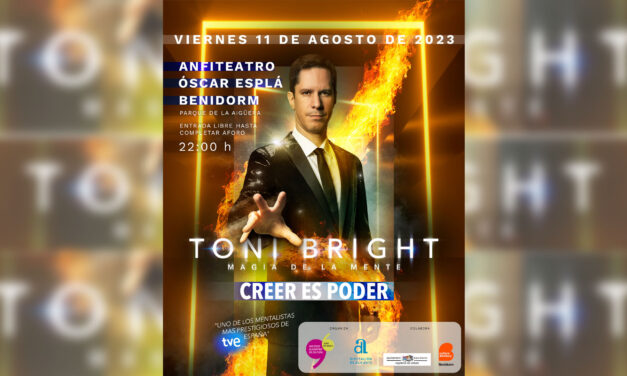 L’amfiteatre Óscar Esplá de Benidorm acull aquest divendres l’espectacle de màgia del mentalista Toni Bright