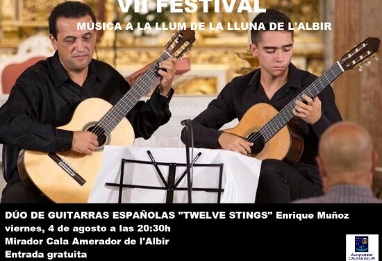 El divendres comença el Festival ‘Música a la llum de la lluna’ en el mirador de la cala del Amerador de l’Albir