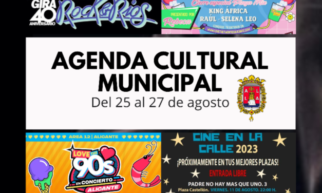 Alacant acomiada agost amb Miguel Ríos en Plaza de Bous, música pop i dels anys 90 en Rabasa i cinema al carrer