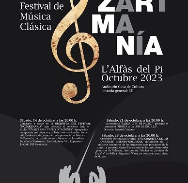 Aquest divendres s’inicia el 33 Festival Mozartmanía de l’Alfàs del Pi amb un concert dedicat al públic familiar