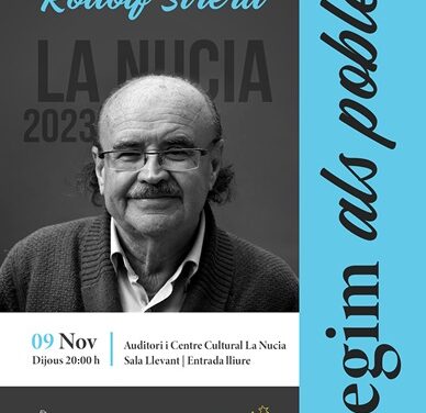Encontre amb l´autor Rodolf Sirera al Auditori i Centre Cultural de La Nucia