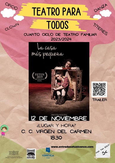 Aquest diumenge continua la IV edició de Teatre per a tots amb l’obra “La casa més xicoteta”