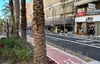 Alicante avanza en la Red de Ciudades por la Bicicleta con nuevos carriles bici en el eje Gadea-Marvá y frente litoral