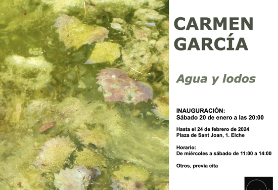 La Galería ACAS de Elche inagura este sábado la exposición Agua y lodos de la artista Carmen García