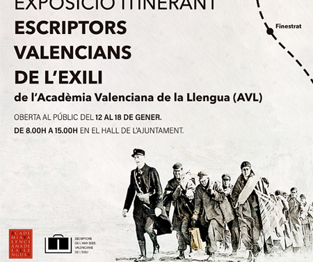 Llega a Finestrat la exposición itinerante dedicada a «Escriptors Valencians de l’exili»