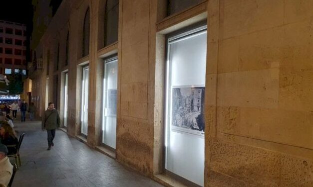 El Archivo Municipal de Alicante estrena iluminación en los ventanales para sus exposiciones