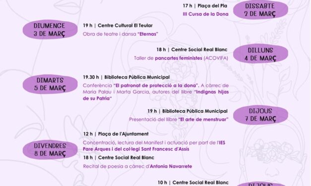 Cocentaina celebra el 8M con diferentes actividades