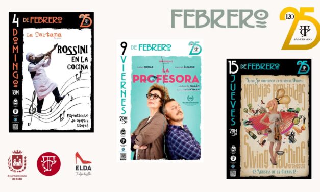 La programació del Teatre Castelar d’Elda per al mes de febrer inclou un comèdia dramàtica amb Isabel Ordaz, un espectacle de titelles i el concert de Swing Machine Orchestra