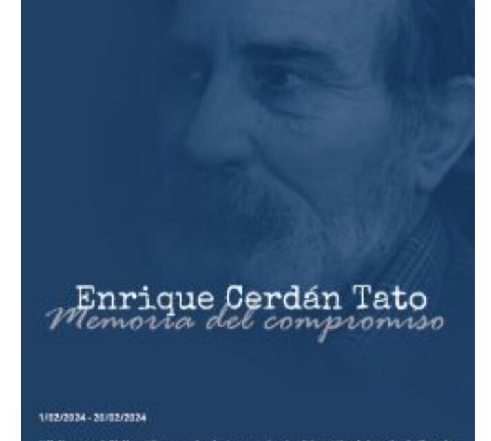 La muestra «Enrique Cerdán Tato, memoria del compromiso» se expone en la Biblioteca Pública Fernando de Loazes de Orihuela