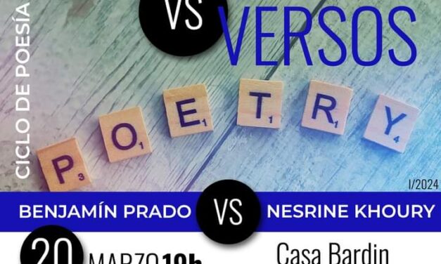 Primera sesión con Benjamín Prado y Nesrine Khoury del «Ciclo Poético Versos vs versos»