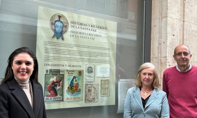 La historia de la Santa Faz, visible en los ventanales del Archivo Municipal de Alicante
