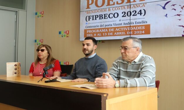 Benidorm celebra del 8 al 13 de abril el V Festival Internacional de Poesía