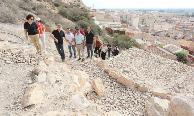 El enclave arqueológico de Laderas del Castillo de Callosa de Segura ultima las obras de consolidación impulsadas por la Diputación