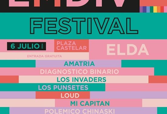 La Plaça Castelar d’Elda acull dissabte que ve una nova edició del Emdiv Festival amb més de dotze hores de música en directe