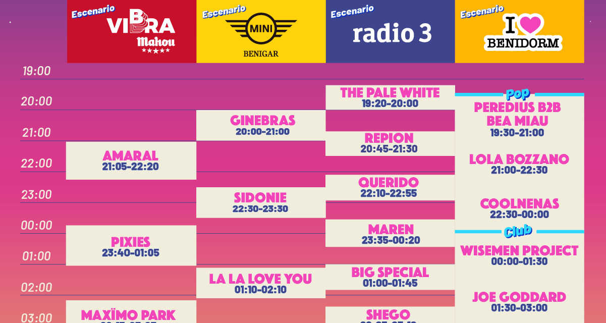Benidorm se prepara para una edición espectacular, y con muchas novedades, de Low Festival