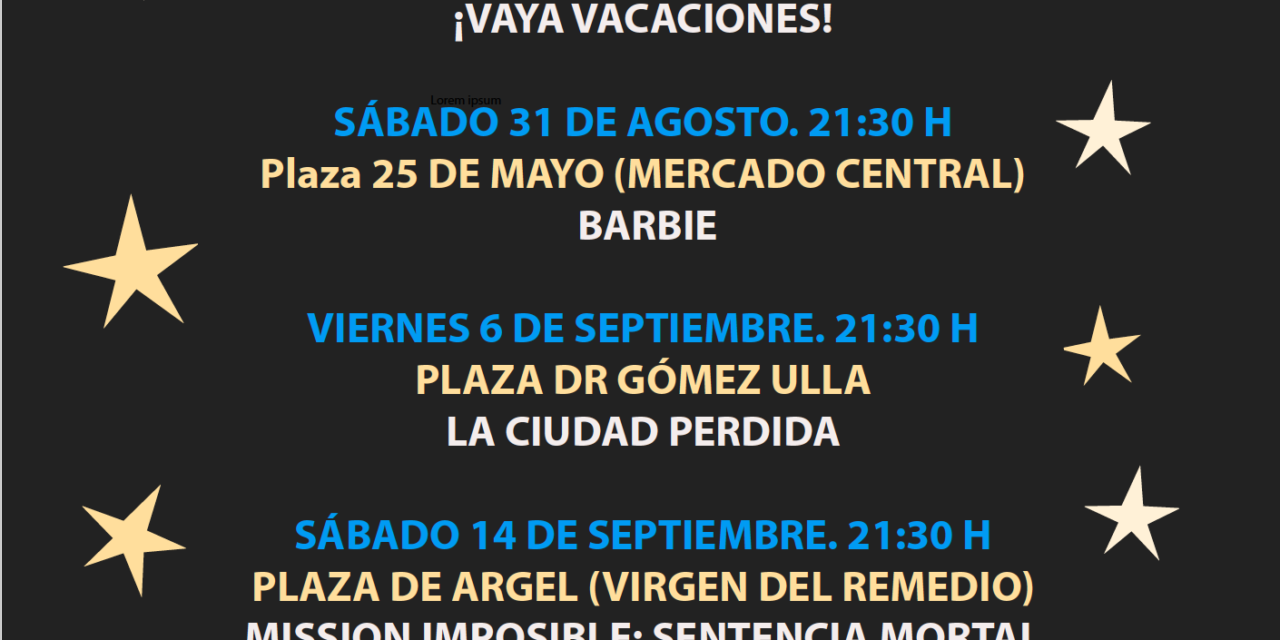 Alacant torna a traure el «Cinema al carrer» amb cinc projeccions gratis de pel·lícules d’actualitat