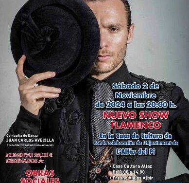 Nuevo show solidario de flamenco con la compañía de Juan Carlos Avecilla y el Club de Leones de l’Alfàs