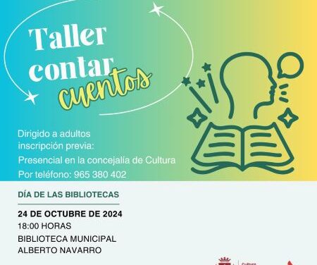 La Biblioteca Municipal de Elda Alberto Navarro acoge un taller práctico sobre el arte de contar cuentos para celebrar el Día de las Bibliotecas
