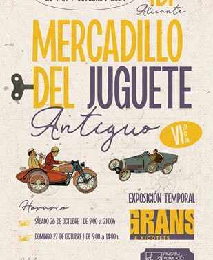 Ibi celebra el VI Mercat ambulant del Joguet Antic el 26 i 27 d’octubre