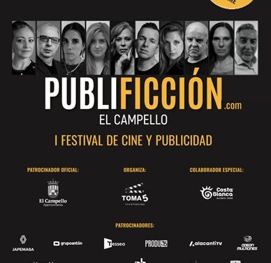 El Campello acoge del 22 al 24 de noviembre la primera edición del festival “Publificción”, que reunirá a profesionales del mundo audiovisual y la publicidad