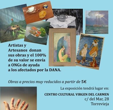Exposición solidaria «Torrevieja arte solidario» para los damnificados por la dana de Valencia