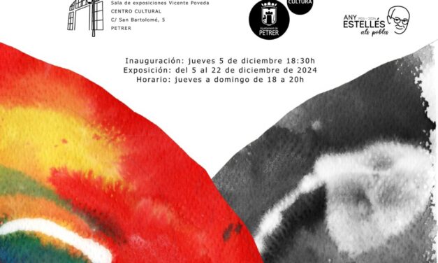 M° José Bernabé presenta su exposición de pintura “Mixturart” en la sala Vicente Poveda del Centro Cultural de Petrer